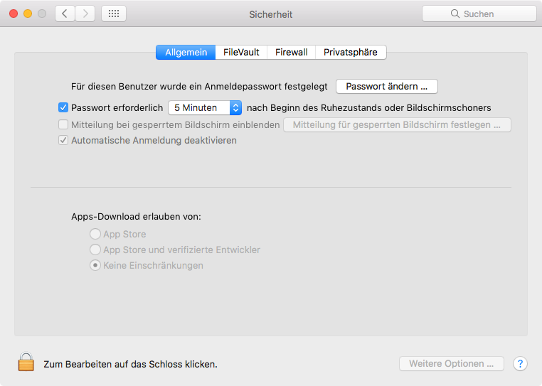 macOS Sierra: Öffnen einer App eines nicht verifizierten Entwicklers