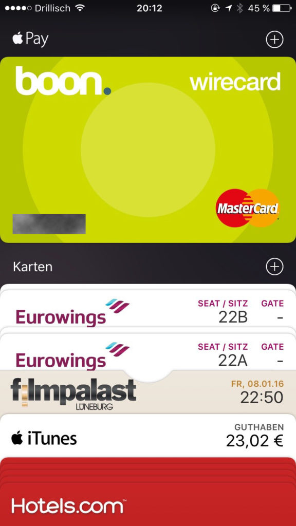 Apple iPhone: Apple Wallet w/ Apple Pay